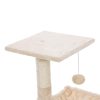 feandrea-stalp-de-zgariat-pentru-pisici-cu-hamac-de-plus-alb-crem-70x50x36cm