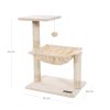 feandrea-stalp-de-zgariat-pentru-pisici-cu-hamac-de-plus-alb-crem-70x50x36cm
