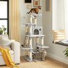 feandrea-stalp-de-zgariat-pentru-pisici-turn-pentru-pisici-cu-hamac-gri-154x50x50cm