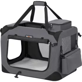 feandrea-geanta-de-transport-pentru-caini-gri-60x42x42cm