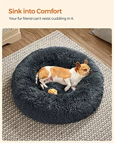 feandrea-pat-pentru-caini-pufos-moale-rotund-60-cm-gri-inchis
