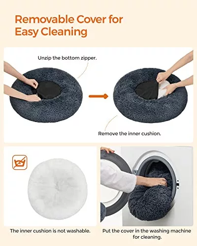 feandrea-pat-pentru-caini-pufos-moale-rotund-60-cm-gri-inchis