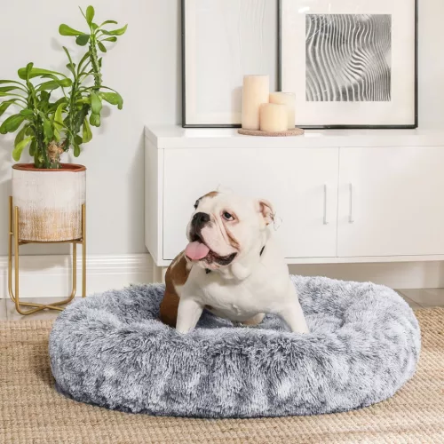 feandrea-pat-pentru-caini-pufos-moale-rotund-80-cm-gri
