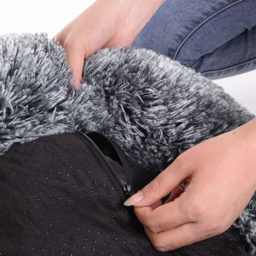 feandrea-pat-pentru-caini-pufos-moale-rotund-80-cm-gri