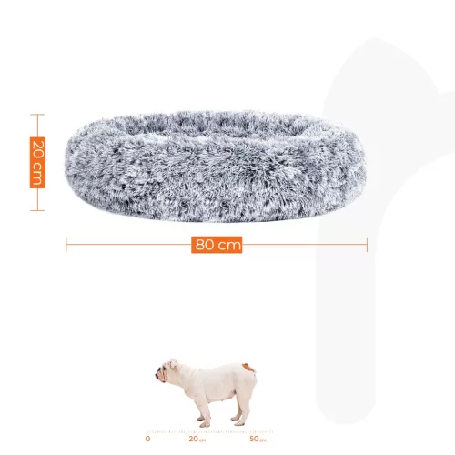 feandrea-pat-pentru-caini-pufos-moale-rotund-80-cm-gri