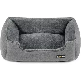 feandrea-pat-pentru-caini-cu-husa-moale-lavabila-gri-70x55x21cm