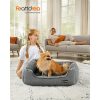 feandrea-pat-pentru-caini-cu-husa-moale-lavabila-gri-70x55x21cm