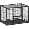 feandrea-custi-pentru-caini-box-caini-xl-negru-107x70x74cm