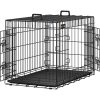 feandrea-cusca-pentru-caini-box-pentru-caini-cu-doua-usi-l-negru-92x57x64cm