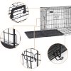 feandrea-custi-pentru-caini-box-caini-cu-doua-usi-xxl-negru-122x74x80cm