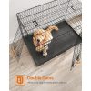 feandrea-custi-pentru-caini-box-caini-cu-doua-usi-negru-122x74x80cm