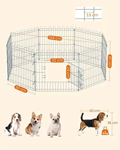 feandrea-cusca-metalica-pentru-animale-de-companie-caine-iepure-argintiu-61x61cm