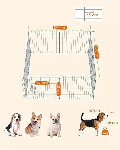feandrea-cusca-metalica-pentru-animale-de-companie-caine-iepure-argintiu-61x61cm