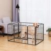feandrea-gard-pentru-caini-incinta-pentru-caini-gri-122x80x70cm