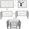 feandrea-gard-pentru-caini-incinta-pentru-caini-gri-122x80x70cm