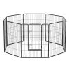 feandrea-gard-pentru-caini-pista-pentru-caini-8-piese-gri-240x80x100cm
