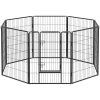feandrea-gard-pentru-caini-pista-pentru-caini-8-piese-negru-240x80x100cm