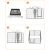 feandrea-gard-pentru-caini-pista-pentru-caini-8-piese-negru-240x80x100cm
