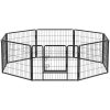 feandrea-gard-pentru-caini-pista-pentru-caini-8-piese-gri-240x80x80cm