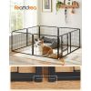 feandrea-gard-pentru-caini-pista-pentru-caini-8-piese-gri-240x80x80cm