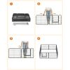 feandrea-gard-pentru-caini-pista-pentru-caini-8-piese-gri-240x80x80cm
