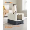 feandrea-cutie-litiera-pentru-pisici-tava-extensibila-bej-si-negru-54x42x38cm