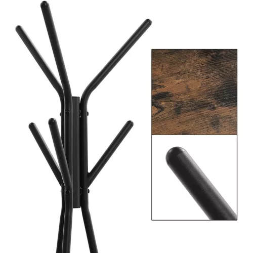 vasagle-cuier-de-haine-cu-rafturi-si-cuier-maro-rustic