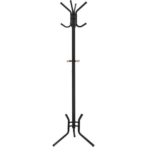 songmics-cuier-haine-metalic-cu-12-carlige-negru