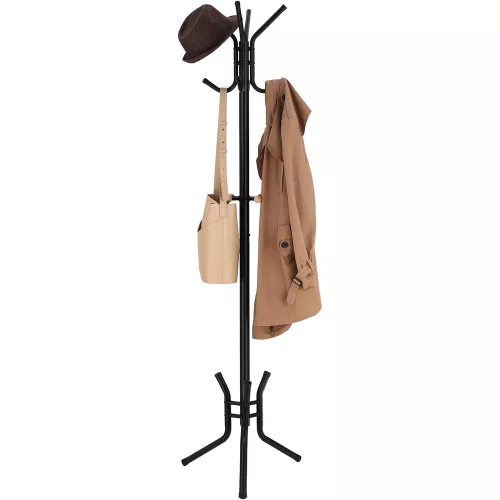 songmics-cuier-haine-metalic-cu-12-carlige-negru
