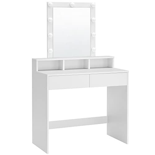 vasagle-masa-de-toaleta-masa-de-machiaj-cu-oglinda-si-sertare-alb-80x40x145cm