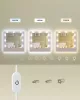 Masă de toaletă cu iluminare LED, oglindă cu priză integrată, albă 107x40x144cm