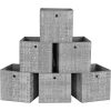 songmics-cosuri-de-depozitare-pliabile-6buc-gri-30x30x30cm