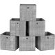 songmics-cosuri-de-depozitare-pliabile-6buc-gri-30x30x30cm