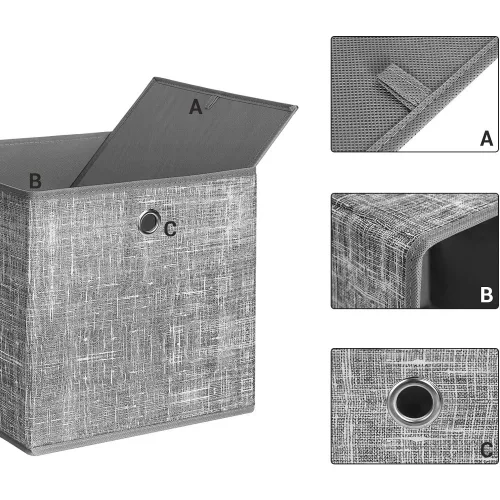 songmics-cosuri-de-depozitare-pliabile-6buc-gri-30x30x30cm