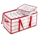 Cutie de depozitare pentru decorațiuni de Crăciun, cub de depozitare cu 128 compartimente, culoare transparentă T 67x34x34cm