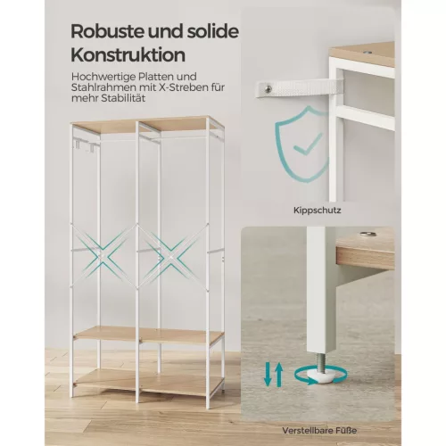 songmics-cuier-dulap-deschis-rafturi-bej-si-lemn-94x40x180cm