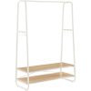 vasagle-suport-pentru-haine-pentru-paltoane-rochii-incaltaminte-alb-si-stejar-100x45x160cm