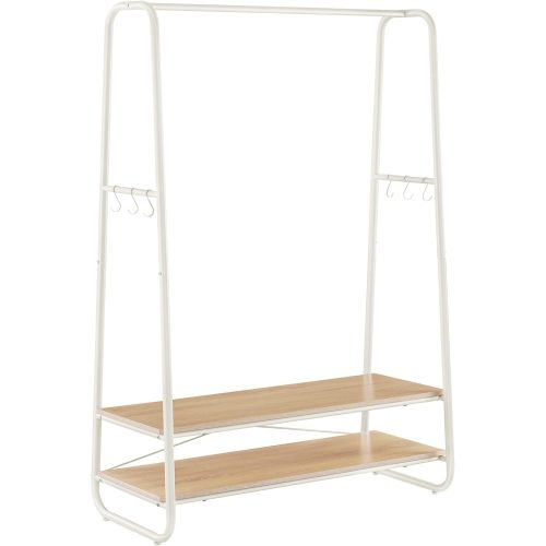vasagle-suport-pentru-haine-pentru-paltoane-rochii-incaltaminte-alb-si-stejar-100x45x160cm