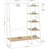 vasagle-suport-pentru-haine-cuier-cu-raft-pe-5-niveluri-6-umerase-45-x-120-x-160-cm-alb