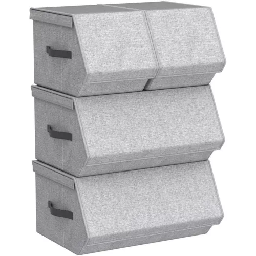 songmics-cutii-de-depozitare-stivuibile-cu-capace-de-deschidere-4buc-gri