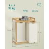 Bambusz szennyeskosár 2 rekesszel, 2x50 L