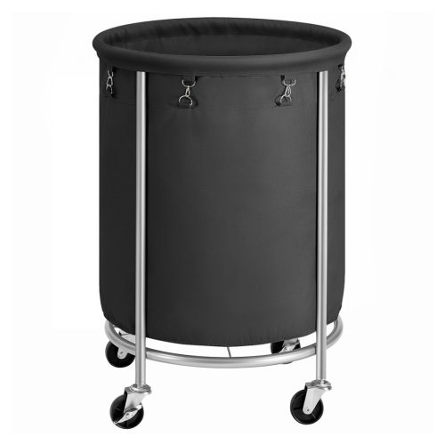 songmics-cos-de-rufe-pe-roti-170l-negru-si-argintiu