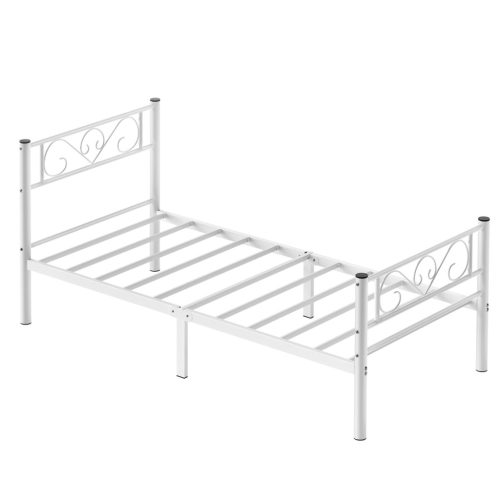 vasagle-cadru-pat-metalic-single-90x190cm-alb