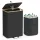 Coș de gunoi selectiv pentru sticle PET, 100L, negru