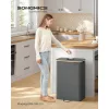 Coș de gunoi selectiv pentru sticle PET, 100L, gri