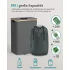 Coș de gunoi selectiv pentru sticle PET, 100L, gri