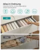 Set de depozitare cu patru sertare, șase compartimente, gri porumbel 42 x 30 x 17 cm