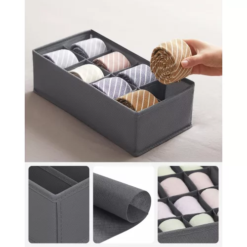 songmics-set-de-8-piese-organizator-sertar-din-material-textil-pentru-lenjerie-intima-gri
