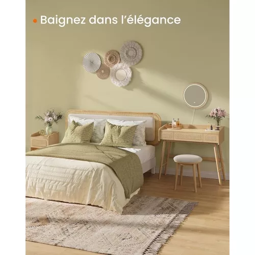 songmics-masa-de-toaleta-cu-oglinda-3-sertare-efect-rattan-iluminare-reglabila-in-3-nuante