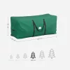 Geantă de depozitare pentru brad de Crăciun, material impermeabil, verde 90x30x30cm